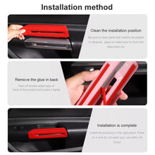 Red Door Handle Cover Set Mustang (15-26)