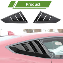 Mustang 2024+ Performance Black Gloss Qtr Window Louvers