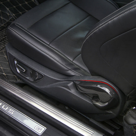 Carbon Look Seat Tilt Adjustment Cover - Mustang (15-25)