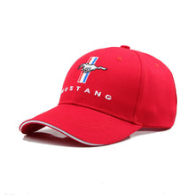 Load image into Gallery viewer, Mustang Classic Tribar Logo Cap - Red
