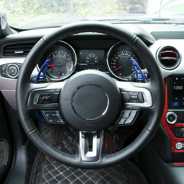 Dark Blue Aluminium Paddle Shifters - Mustang (15-23)