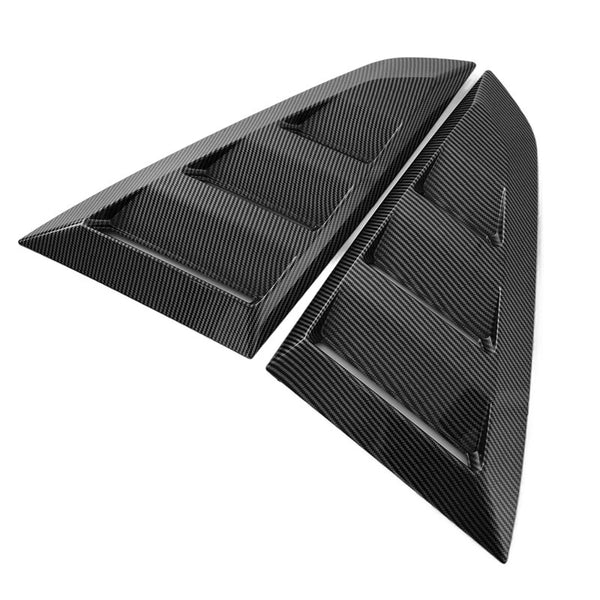 Mustang s650 2024+ Performance Style Carbon Look Qtr Window Louvers