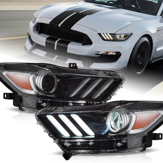 Mustang FM (2015-2017) VLAND LED Projector Headlights Assembly