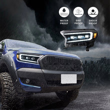 VLAND LED Headlights For 2015-2021 Ford Ranger LED DRL W/ Sequential Head Lamps