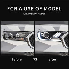 2015-2021 FORD RANGER MUSTANG STYLE SEQUENTIAL LED HEADLIGHTS