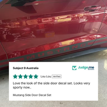 Mustang Side Door Decal Set