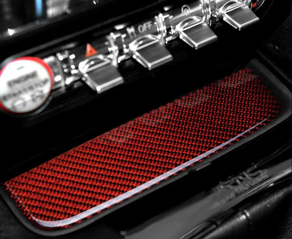 Red GT Carbon Coin Tray Décor For Ford Mustang 2015-23 Models