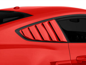 Mustang (15-23) Classic 5 Slot Qtr Louvers - Race Red