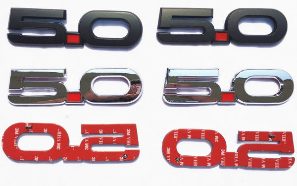 Mustang (15-23) 5.0 Side Fender Badge Set