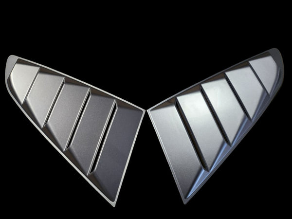 Mustang (15-23) Classic 5 Slot Qtr Louvers - Ingot Silver