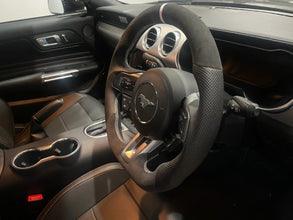 Mustang GT350 Style Alcantara Steering Wheel w Nappa