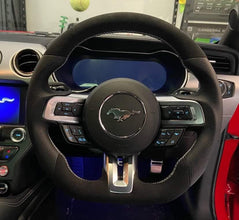 Mustang GT350 Style Alcantara Steering Wheel w Nappa