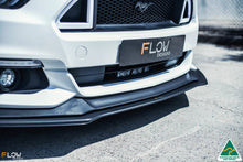 Load image into Gallery viewer, White Ford Mustang S550 FM Front Lip Splitter Extensions
