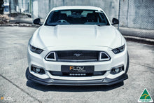 Load image into Gallery viewer, White Ford Mustang S550 FM Front Lip Splitter Extensions
