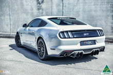 Load image into Gallery viewer, White Ford Mustang S550 FM Side Skirt Extension Splitters
