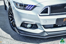 Load image into Gallery viewer, White Ford Mustang S550 FM Front Splitter Winglets
