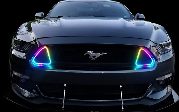Mustang FM (15-17) Dynamic RGB+A LED Grille Lights