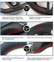 Mustang Venom - Black Carbon Fiber w  Red Nappa Steering Wheel