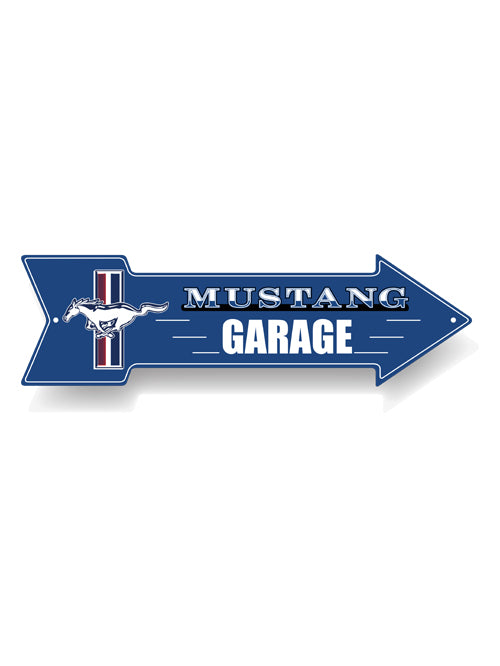 FORD MUSTANG METAL ARROW SIGN