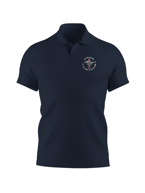 Ford Mustang Mens Cotton Polo Shirt
