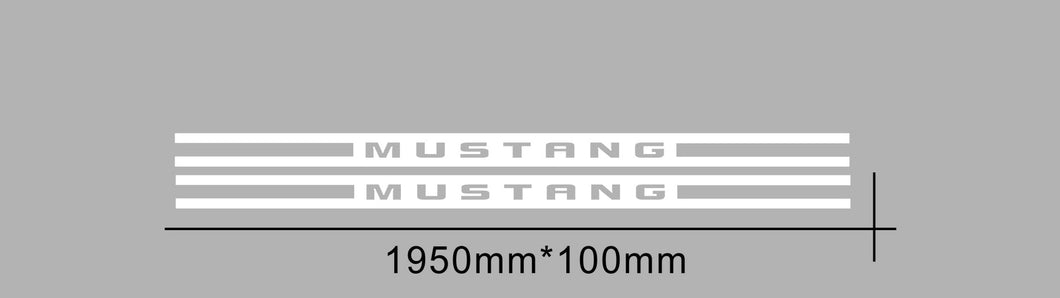 Mustang side door decal set