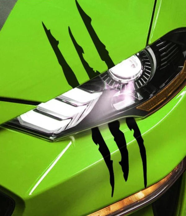 Mustang Ghost Claw Scratch Eye decal
