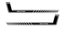 Load image into Gallery viewer, Mustang Hockey Style Fade decal set
