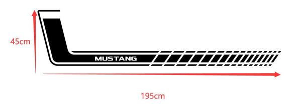 Mustang Hockey Style Fade decal set