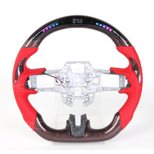 Load image into Gallery viewer, Mustang Reflective Carbon Steering Wheel w Nappa
