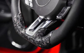 Mustang Forged Carbon Steering Wheel w Nappa