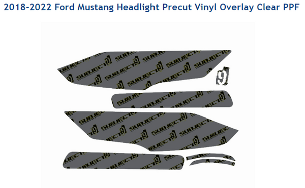 Mustang FN (18-23) Headlight Precut Clear PPF