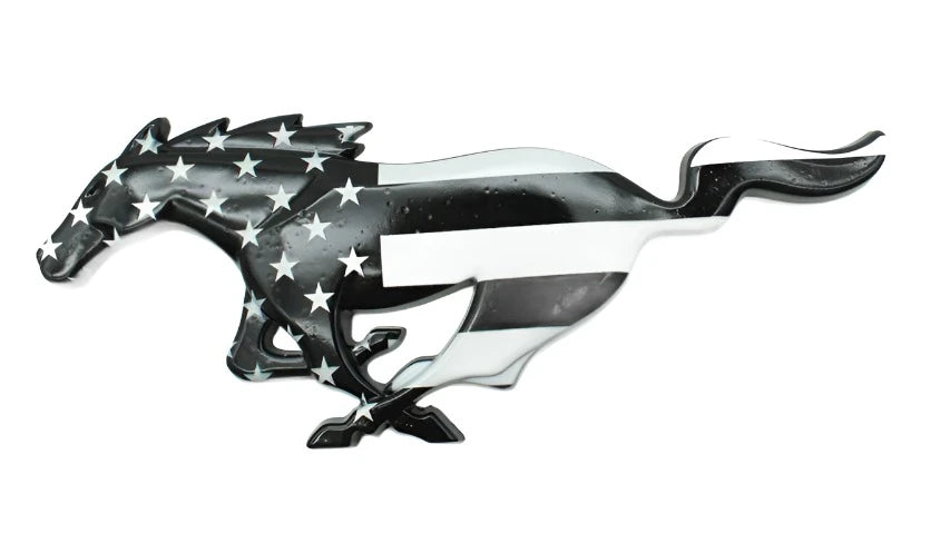 Mustang USA Flag Style Replacement Grille badge