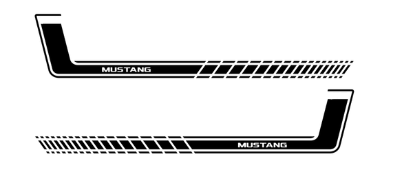 Mustang Hockey Style Fade decal set