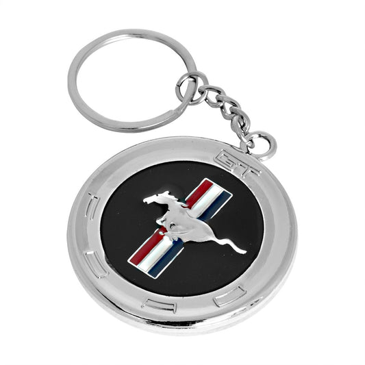Ford Mustang Metal Medallion Key Ring