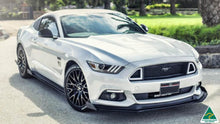 Load image into Gallery viewer, White Ford Mustang S550 FM Front Splitter Winglets

