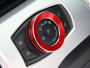 Mustang (15-23) Red 3 Piece Aluminium Control Button Set