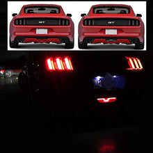 Load image into Gallery viewer, Mustang (15-17) Smoked All-In-One Full LED Red/White Rear Fog Light
