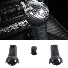 Load image into Gallery viewer, Mustang (15- 22) ABS Carbon Look Shift Knob Cover (Black/Red)
