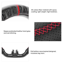 Mustang Black Carbon Steering Wheel w Nappa