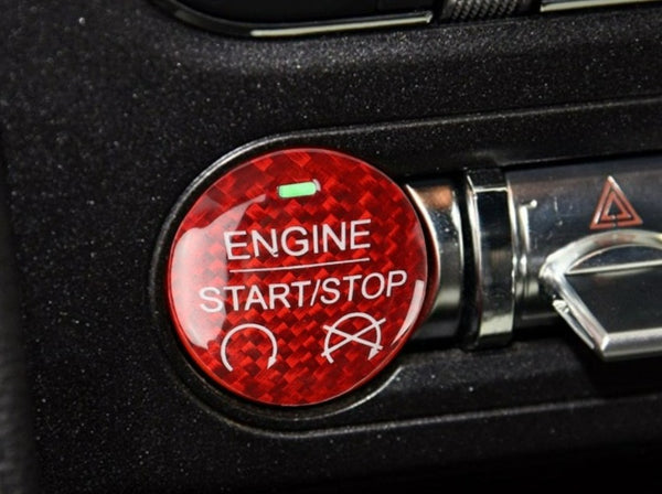 Mustang (15-23) Carbon Start Stop Button Cover