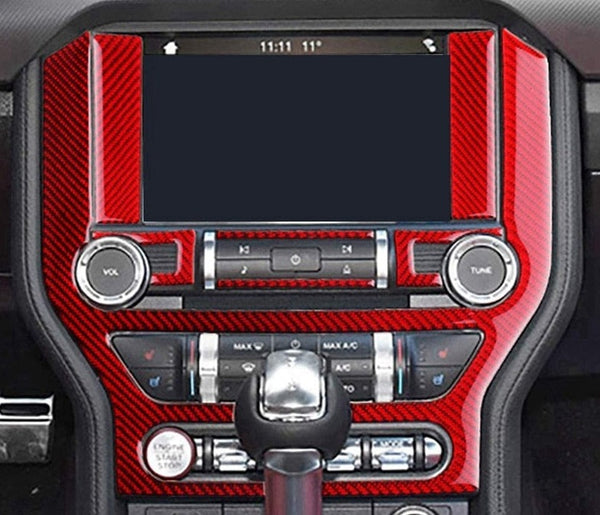 Mustang (15-23) Red Carbon 7pc Media Surround Set