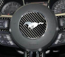 Load image into Gallery viewer, Mustang (15-23) Carbon Steering Wheel Trim
