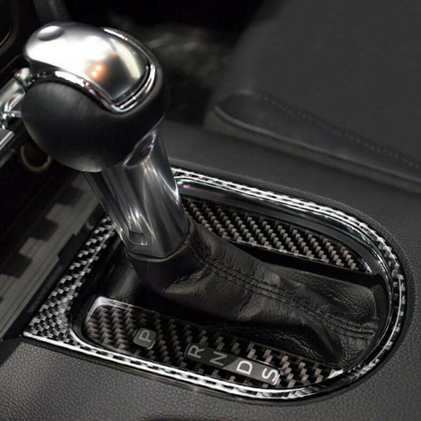 Carbon Gear Shift Panel Covers Mustang (15-23)