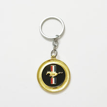 Ford Mustang Metal Medallion Key Ring