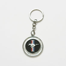 Load image into Gallery viewer, Ford Mustang Metal Medallion Key Ring
