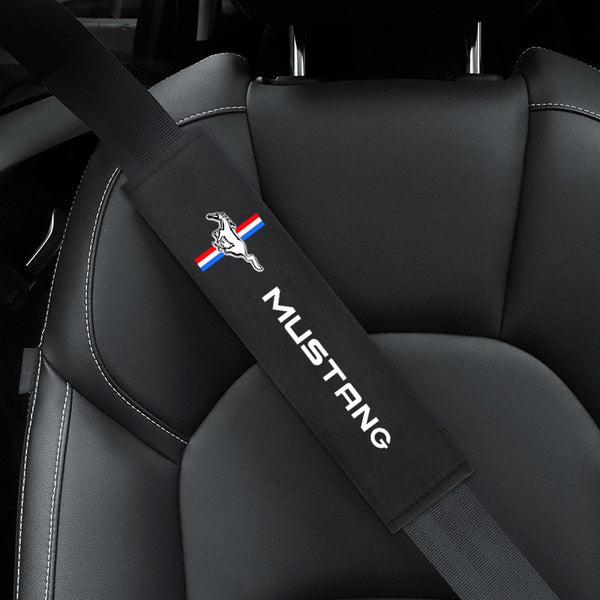 Mustang Seat Belt Soft Comforter Cover x 2