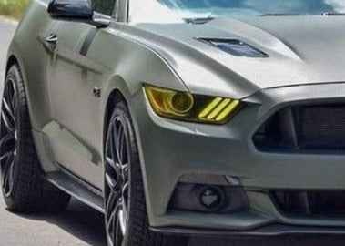 Mustang FM (15-17)  Head light Cover Set - Transparent Yellow